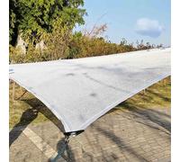 White Sunblock Shading Net Sun Mesh 55% Shade Cloth With Grommets for Greenhouse Barn Kennel Shade Canopy, 1X2.0m 2x2.0m 5x5.0m 3x6.0m 2x6.0m 5x6.0m(4x5.0 m)