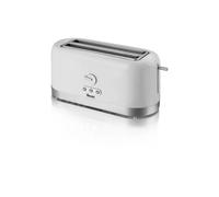 (White) Swan 4 Slice Long Slot Toaster