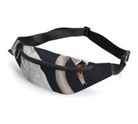 White Swan Belt Bag, Multifunctional Sports Waist Pouch with Adjustable Strap, Lightweight Casual Waist Pack for Travel Running Cycling Daily Outdoor Activities