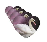 White Swan Car Air Freshener Cards for Women Men 4 Pack Cute Car Accessories Long Lasting Scent Car Diffuser Hanging Auto Aromatherapy Tablets Car Fresheners Gifts