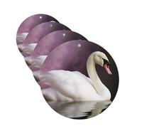White Swan Car Air Freshener Cards for Women Men 4 Pack Cute Car Accessories Long Lasting Scent Car Diffuser Hanging Auto Aromatherapy Tablets Car Fresheners Gifts