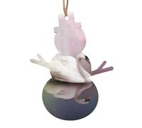 White Swan Christmas Wooden Pendant, Stylish And Cute In Design, A Foil For The Festive Atmosphere