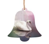 White Swan Christmas Wooden Pendant, Stylish And Cute In Design, A Foil For The Festive Atmosphere