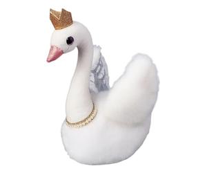 White Swan - Cute Bird Plush Doll, Soft Cartoon Swan Plush Toy | Decorative Animal Cushion, Elegant White Goose Style Comfort Pillow For Bedroom Living Room Decor