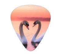 White Swan Guitar Picks Gift Set - Smooth Durable Plectrums For Acoustic, Electric & Bass Guitar, Perfect Present For Guitar Lovers & Musicians