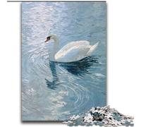 White Swan in The Lake Jigsaw Puzzles for Teenagers 2000 Pieces, Educational Games Home Decoration Suitable for Desktop Decoration (70x100cm)