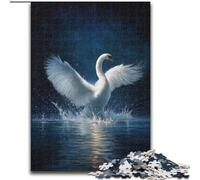 White Swan JigsawPuzzle 1000 Pieces for Adults, Challenging Game And Family Play Educational Game for Birthday, Chrismas (size 50x75cm)