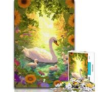 White Swan Jigsaws 1000 Pieces for Adults,Staycation Kill Time Every Piece Is Unique - Challenging Family Fun Game (75x50cm)
