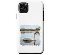 White Swan Lake Calm Water Wildlife Scene Case for iPhone 11 Pro Max