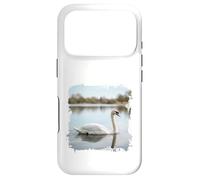 White Swan Lake Calm Water Wildlife Scene Case for iPhone 17 Pro