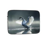 White swan Patterned Laptop Case - 17 inch Slim and Portable, Suitable for Office Travel and Commute