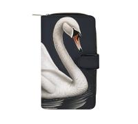 White Swan Wallet Multifunctional Wallets for Men Compact Wallet Purse Passport Bag