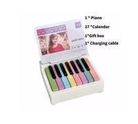 (White) Swift Piano Taylor Music Sheets Calendar Toy Set Musical Fans Gifts Instrument