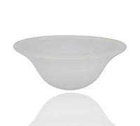 White Swirl Glass Lamp Shade Replacement for Floor Lamp - Lamp Shade for Floor Lamps with Medium Base Sockets (E26) - Glass Lamp Shade - Floor Lamp Shade - Replacement Glass (White Marble)