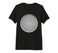 White Swirl Self-Hypnosis Hypnotic Trance Trippy Illusion Premium T-Shirt