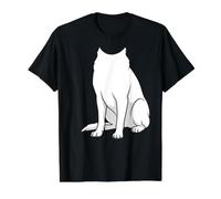 White Swiss Shepherd Costume Dog Graphic Design Value Graphic T-Shirt, Men, Black, S