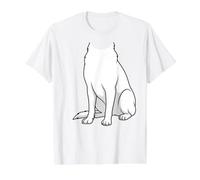 White Swiss Shepherd Costume Dog Graphic Design Value Graphic T-Shirt, Men, White, S