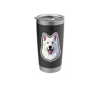 White Swiss Shepherd Dog Stainless Steel Insulated Tumbler