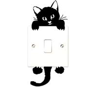 White Switch Wall Stickers Cat Decorative Switch, Wall Stickers