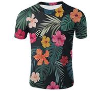 White T Shirt Flowers Leaf T-Shirt Stylish Banana Leaf Tshirt 2020 Summer New Men S Clothes Casual Loose Men S Tops Popular-T11_XXXL