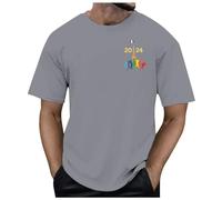 White t Shirt Men Short Sleeve T Shirts for Men Paris Print Crewneck Tshirt Soft Elasticated Tee Shirts Top Lightweight Comfort Shirts for Everyday Wear