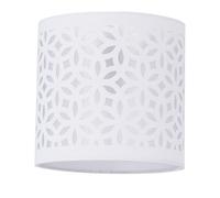 White Table Lamp Shade, Lampshade for Table Lamp or Bedside Light, Modern Cut Out Design, Diameter 15cm