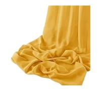 White Table Skirt For Chiffon Wedding Tablecloth Fabric For Sweetheart Birthday Party Cake Decora for Banquet Wedding Birthday Party(YELLOW,70x183cm)