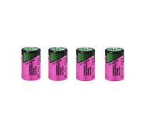 White Tadiran SL-750/S 4x High Energy Lithium Battery SL-750S (1/2 AA) in Safe Battery Box - More Power +,purple
