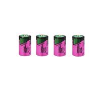 White Tadiran SL-750/S 4x High Energy Lithium Battery SL-750S (1/2 AA) in Safe Battery Box - More Power +,purple