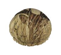 White Tailed Deer Print Premium Double Layer Shower Cap For Women With Reusable Shower Cap For Hair - Waterproof Plastic Cap - Shower Caps For Long, Short And Curly Hairs