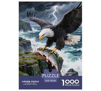 White-tailed Eagle 1000 Pieces Portable Jigsaw Puzzle Age 3+ Cool Collage Effect, Home Decoration, Educational, Challenging 70x50cm/1000pcs