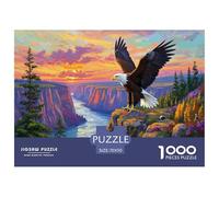 White-tailed Eagle 1000 Pieces Portable Jigsaw Puzzle Age 3+ Quirky, Abstract Design, Home Decoration, Educational, Challenging 70x50cm/1000pcs