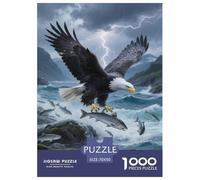 White-tailed Eagle Jigsaw Puzzles for Adult Challenging Puzzle Games The Impossible Challenge 1000 Piece Difficult Hard Jigsaw Puzzles for Man And Woman with Letters on Back 70x50cm/1000pcs