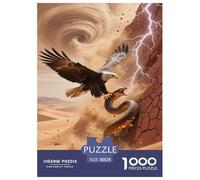 White-tailed Eagle Jigsaw Puzzles for Adult Difficult Challenges 1000 Pieces Difficult Hard Jigsaw Puzzles for Man And Woman with Letters on Back 38x26cm/1000pcs