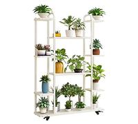 White Tall Plant Stands for Indoor Plants | Multi-Tier Corner Display Rack | Large Planter Pot Holder & Flower Shelf | Versatile Plant Shelf for Home Décor