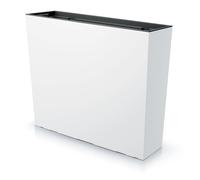 URBNLIVING Tall Rectangle Planter Floor Standing Indoor Outdoor Patio Plant Pot Trough (White)