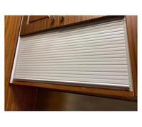 White Tambour Door Kitchen Cabinet Kit - Roll Up Sliding Door for Wardrobe and Buffet Storage Solutions(70x85cm (28x33in))