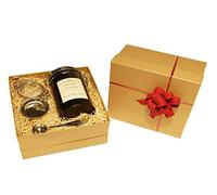 White Tea Gift Set Peony Needle Loose Leaf Wrapped 50g in Caddy with Tea Strainer and Measuring Spoon by TeaCakes of Yorkshire