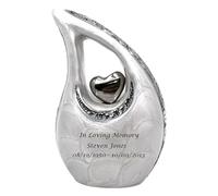 White Teardrop Keepsake - Miniature Teardrop Urn - Mini Urns - White Small Urn - Tiny Urns - Unique Keepsake - Perfect for Sharing Ashes with Family