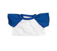 White Tee w/Royal Blue Sleeve Fits Most 8"-10" Webkinz, Shining Star and 8"-10" Make Your Own Stuffed Animals and