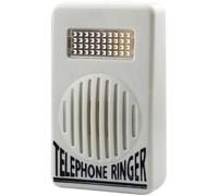 White Telephone Ringer Amplifier Bell Extra-Loud Telephone/Phone Ringer Use Safety Small in Size and Light in Weight, Landline Phones, Telephones and Accessories, Landline Phones