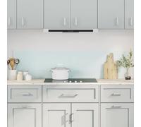 White Tempered Glass Kitchen Backsplash Panel, 2-Piece 80x60 cm Heat-Resistant Wall Guard, Easy Clean Stove Splash Protector for Modern Kitchens