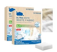 White Textile Dye - 10 Sheets Washing Machine Whitener & Odor Removal Clothing Paint, High-Performance Fabric Color Restore Solution for Cotton Wool Linen Shirts Dyeing and Laundry Brightening