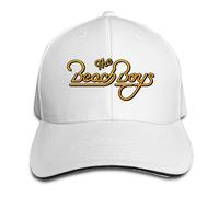 (White) The Beach Boys Logo Snapback Hat Adjustable Cap