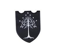 White Three of Gondor, Tolkien, Silmarillion, Lord The Rings, Fantasy, Dragons, Middle Earth, Dungeon Synth, LOTR 5 Embroidered Iron on Applique Souvenir Accessory