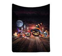 White Throw Blanket, Fluffy Blanket Sofa Throws Ultra Soft Warm Halloween Fleece Blankets Cozy, Plush, Fluffy, Fuzzy Fleece Throw Blankets for Bed, Sofa