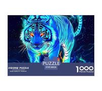 White Tiger 1000 Jigsaw for Adults Puzzles Beautiful Decoration Puzzle Fun Challenging Cool And Cute Brainteasing Adults Jigsaw Puzzle 38x26cm/1000pcs