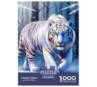 White Tiger, 1000-piece Jigsaw Puzzle, Enjoyable Challenge for Quiet Evenings, Perfect As A Thoughtful Gift, Suitable for Ages 12+, 52x38cm/1000pcs