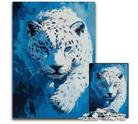 White Tiger 1000 Piece Puzzle Wooden Puzzles Family Fun Activity Brain Challenge for Teenager 1000 PCS(75x50cm)
