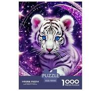 White Tiger 1000 Piece Puzzles Adults Game Challenging Cool And Cute Creative Gift Women And Man Home Decoration Puzzles 70x50cm/1000pcs